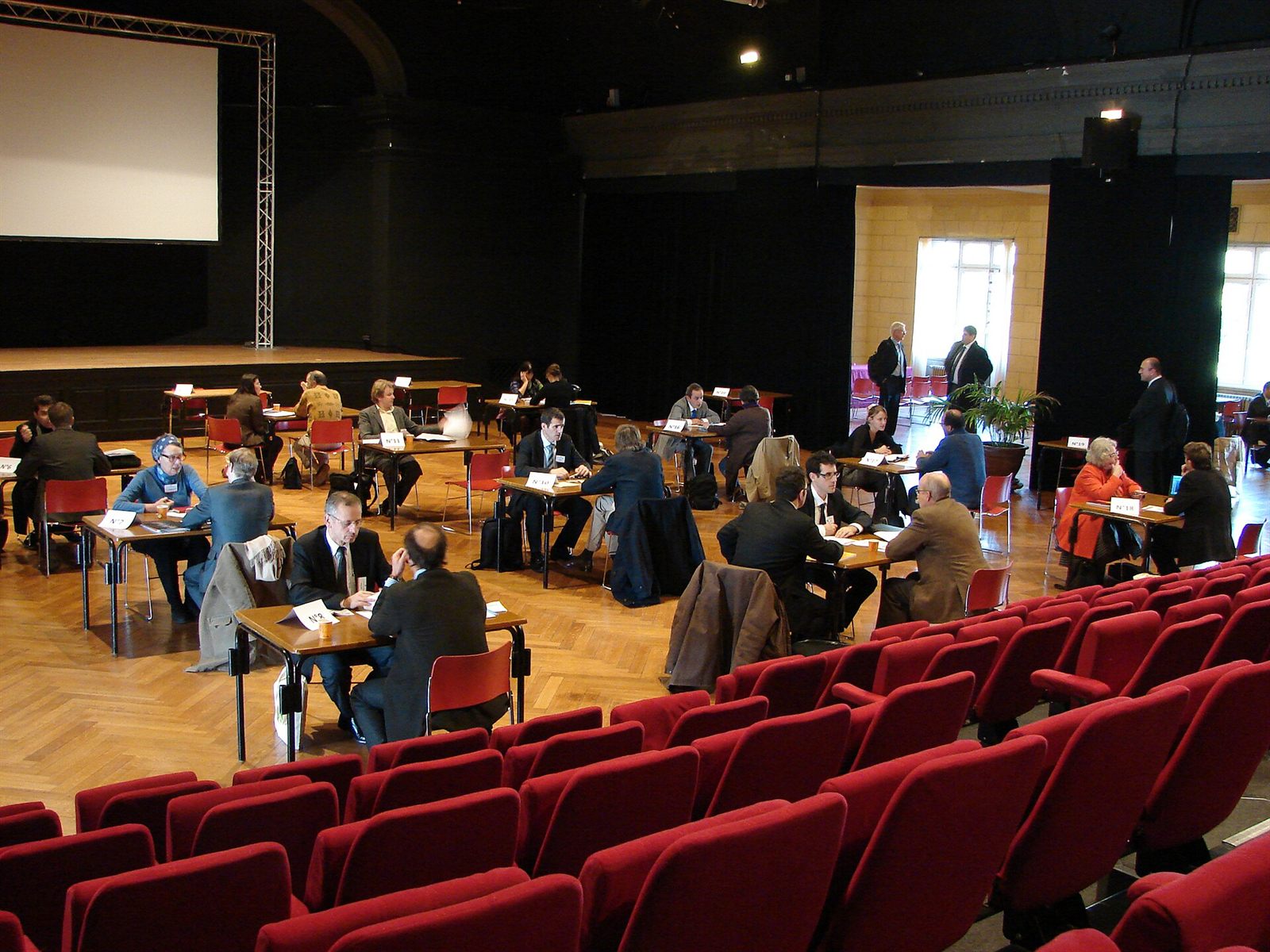 The team discussing a property file