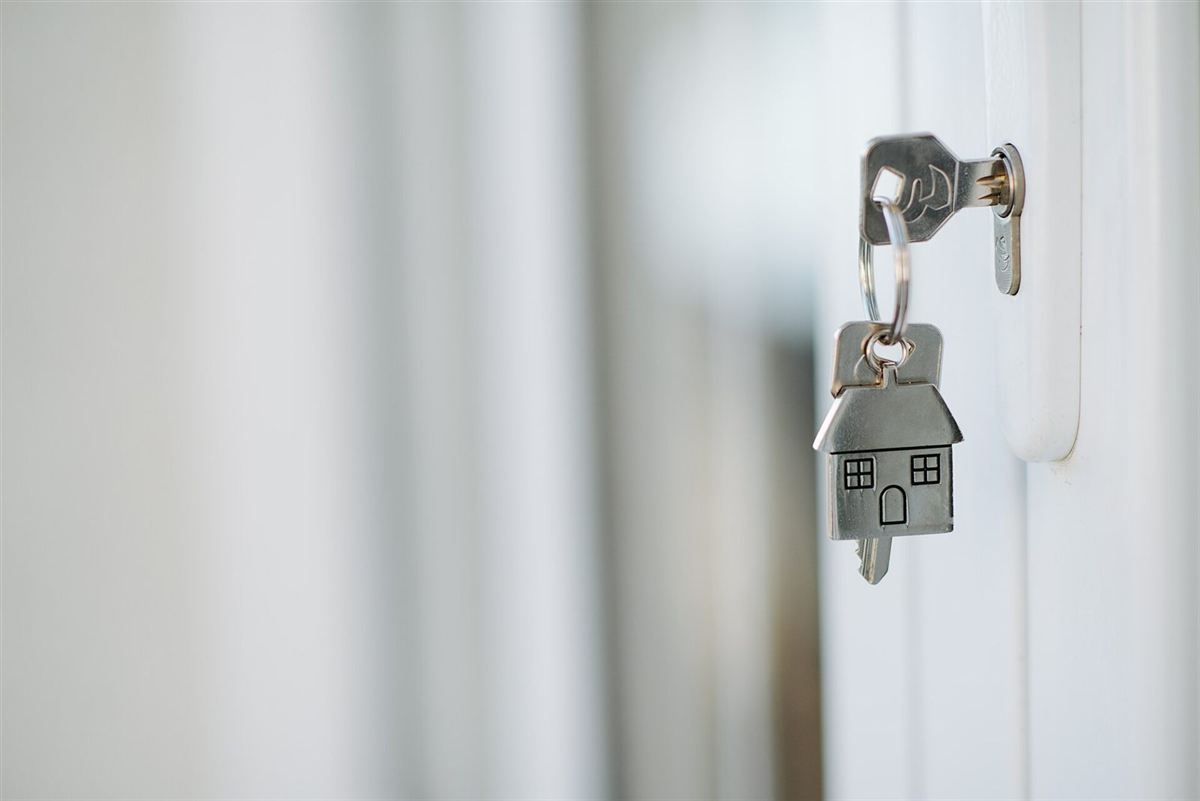 House keys on a keychain