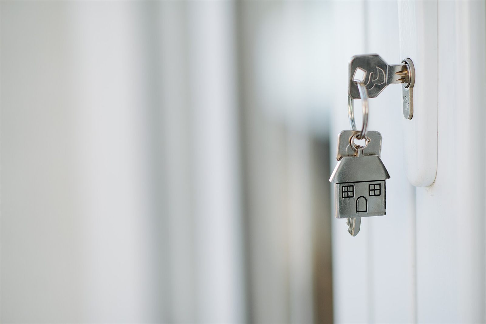 House keys on a keychain